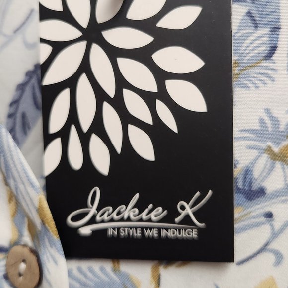 BRAND NEW JACKIE K LADIES FLORAL BLOUSE SIZE 16 # 1637 - Picture 4 of 16